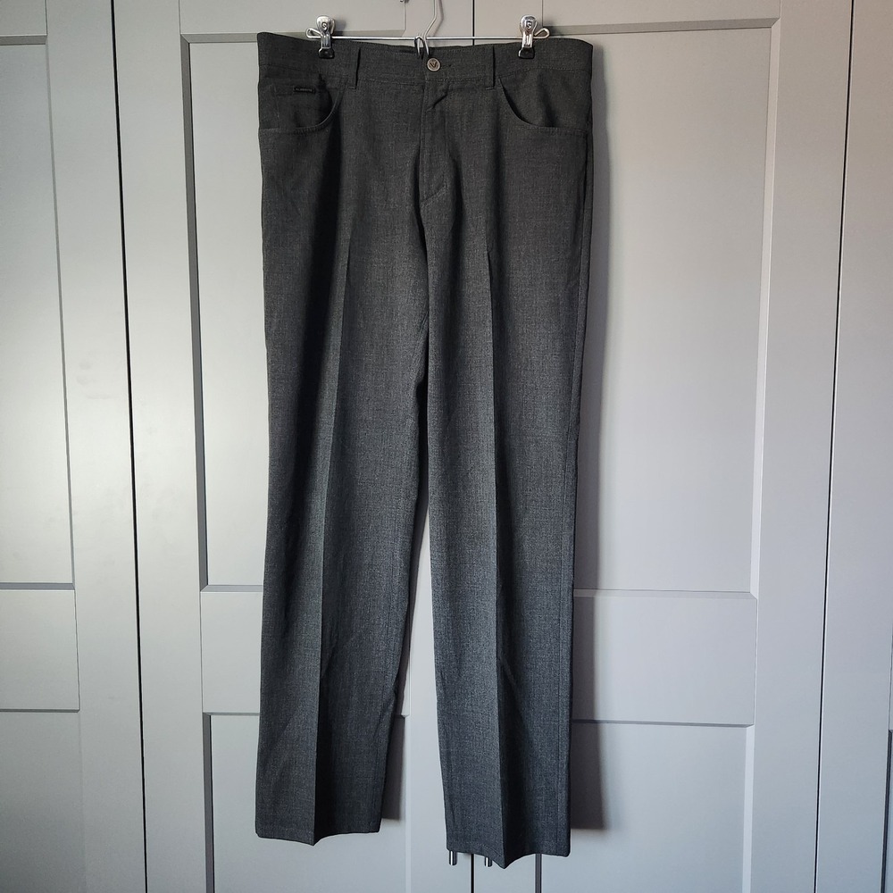 Alberto Pants Mens 50 X 33 Ceramica Regular Comfort Fit Charcoal